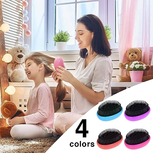 Detangle Hair Brush Oval Shape Smooth Detangle Hairdressing Comb Tangle Free Hair Care Scalp Massager For Women Men Detangling Hair Brush (Pack Of 1) - Image 5
