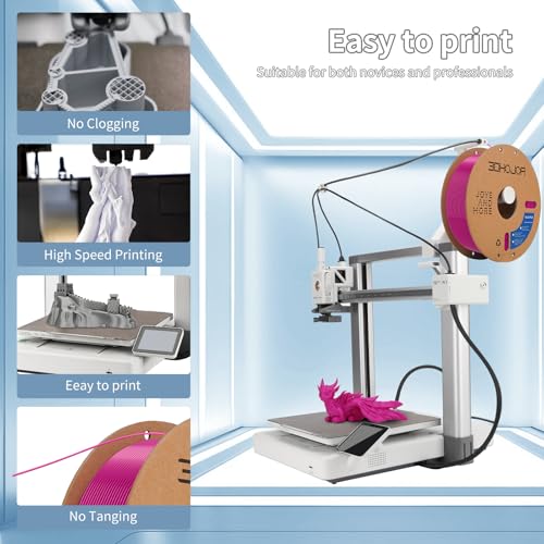 Image of 3D Printing Filament High-Speed PLA Filament 1.75mm 300mm /s 1kg Cardboard Spool Dimensional Accuracy + /- 0.03 mm Fit Most 3D FDM Printer-Purple