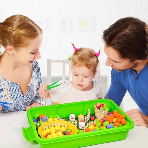 Cinrobiye 152 Pcs Vegetable Sensory Bin Fillers Set with Storage Box, Farm Vegetables, Garden Tools and Barn Accessories for Vegetable Sensory Bin, Classroom Activities, Home Projects and Scene Setup - Image 4