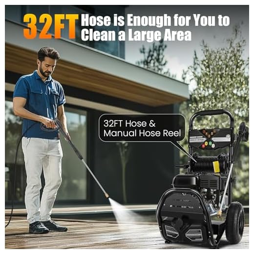 4200PSI Gas Pressure Washer with 5 Nozzles