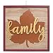 Family with Diecut Leaf Hanging Sign - 12