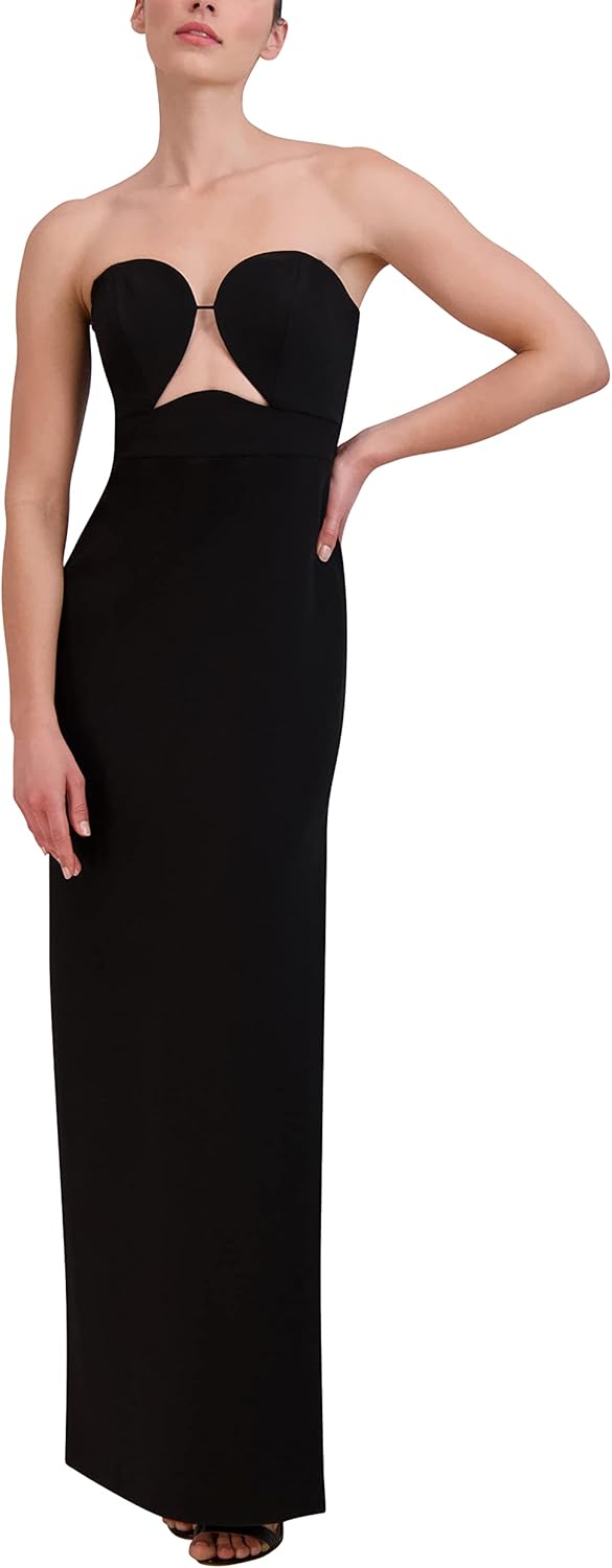 BCBGMAXAZRIA Women's Strapless Evening Dress with Seychelles Ubuy