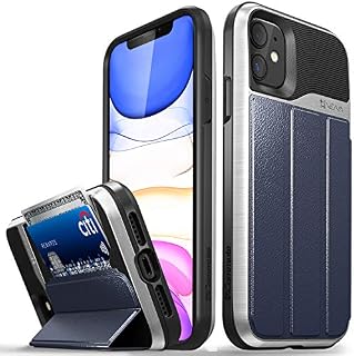 Vena iPhone 11 Wallet Case, vCommute (Military Grade Drop Protection) Flip Leather Cover