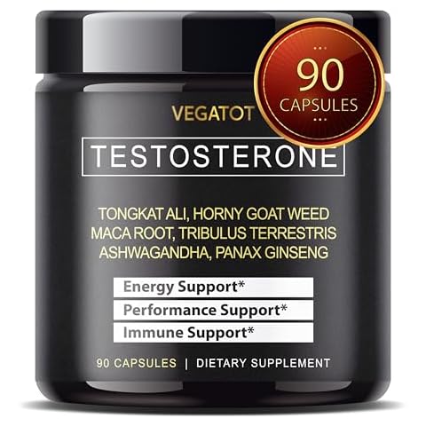 VEGATOT 𝟴 𝗜𝗡 𝟭 Testo Support 𝟭𝟱,𝟭𝟬𝟬 𝗠𝗚 - Boost Performance with Tongkat Ali, Panax Ginseng, Maca Root, Ashwagandha, Tribulus - Energy, Stamina, Circulation Support Cover