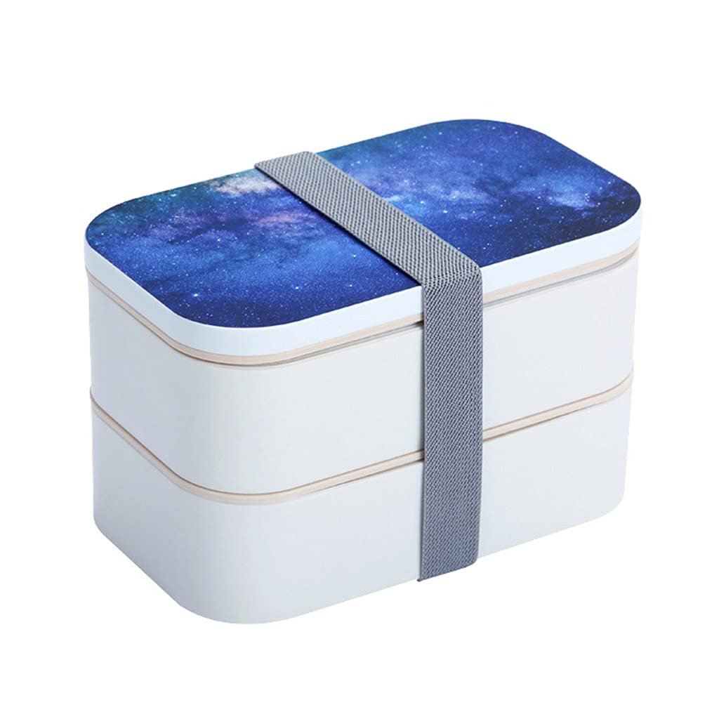 Tsophreniq Microwave Double Layers Lunch Box Stainless Steel PP Box Portable Container for Childrens Outdoor Use Insulated Lunch for Women for Kids for Girls for Adults for School for Men