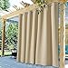 GZGLZDQ Cortinas Impermeables De Exterior Extra Anchas para El Patio, Resistentes A La Decoloración, para Los Porches De Los Dormitorios, La Pérgola Y La Puerta Corredera