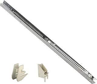 Brixwell Window Channel Balance, Aluminum Channel and White Nylon Sash, 28" Length, 9/16" Width, 1/2" Depth, Sash Bracket Included, 13 to 19 lbs Sash Weight, Window Hardware