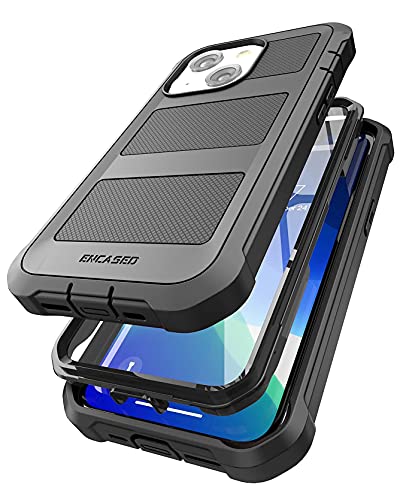 Encased Belt Case Designed For Iphone 13 Case With Built-In Screen Protector And Holster Clip Phone Holder (Falcon Black) #TOP2