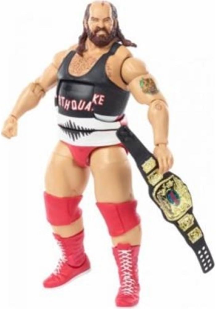WWE, Elite Collection, Then Now Forever Earthquake (The Natural Disasters) Exclusive Action Figure, 7 Inches