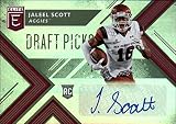 2018 Panini Elite Draft Picks Autographs Football #275 Jaleel Scott Auto New Mexico State Aggies Official NCAA RC Rookie Card