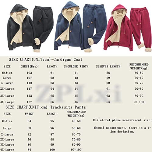 Conjunto de moletom feminino com capuz de inverno, duas peças, forro de lã grosso, calça e casaco so