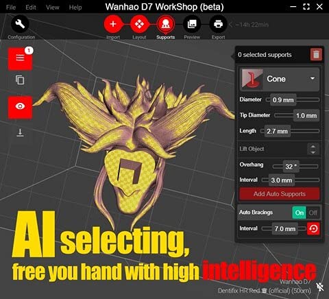 Lysee 3D Printer Parts & Accessories - D8 Workshop Software Slicer Software for The D8 & Other Compatible 3D Printers