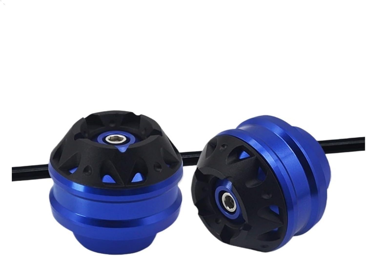 Motorcycle Front & Rear Wheel Fork Axle Sliders Cap Crash Fit for Suzuki for GSXR600 for GSXR750 GSX-R 600 750 for GSXR 750 600(Rear Blue)