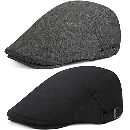 Image of WETOO Men's Flat Cap Gatsby Newsboy Lvy Irish Hats Driving Cabbie Hunting Cap
