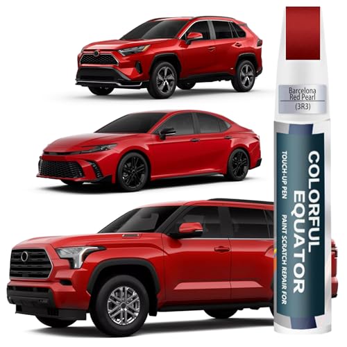 Touch Up Paint(Barcelona Red Pearl 3R3) for Toyota, Car Paint Pen Scratch Repair Two-In-One Touch Up Paint, Premium Car Scratch Remover for Deep Scratches