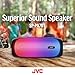 JVC Illuminated Portable Wireless Speaker with 30W max outputs, Dynamic Sound, Bluetooth 5.0, TWS Capability, USB-C, AUX in, up to 6-Hour Battery Life - SPPA7BTB (Black)