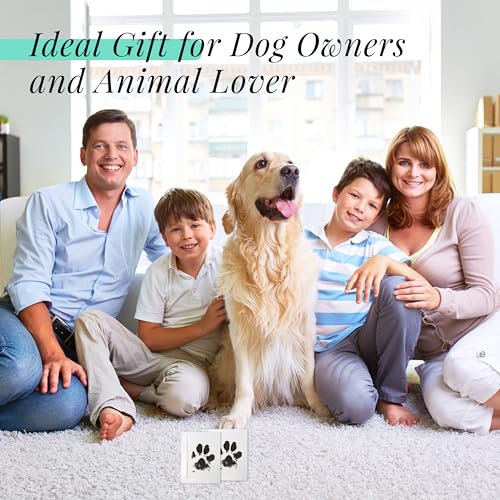 4er-Pack pfotenabdruck set hund,pfotenabdruck set katze,hundepfoten abdruck,fußabdruck baby,pfotenabdruck hund,Geeignet für Katzen, Hunde, Vögel, Babys usw.