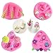 Produktbild Mini-Einhornform, Einhorn Ohren Horn Rainbow Blumen und Blatt, Silikon Kuchen Fondantform Set, Cupcake Toppers Fondant Schokoladenform für Einhorn Theme Party und Kindergeburtstag (4er Set)