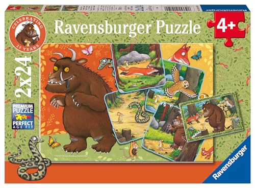 Ravensburger Kinderpuzzle 12001050-25 Jahre Grüffelo! - 2x24 Teile Grüffelo Puzzle für Kinder ab 4 Jahren
