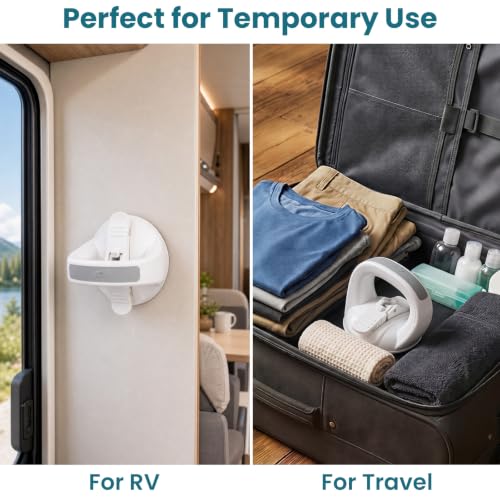 Image of TAILI Shower Grab Bars,Suction Handles,Upgraded,Travel,RV,2 Pack,Grey | Safety for Bathtubs,Toilet,Elderly&Seniors,Bathroom Grip Bar Handrails,No Drilling Removable Waterproof,Portable,Travel,RV