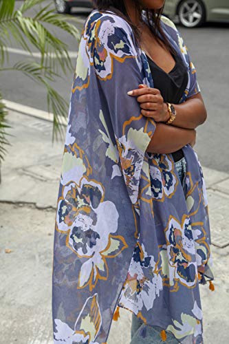 Image of Moss Rose Women Summer Bikini Kimono Bathing Suit Cover Ups for Swimwear