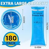 Actmuen Vomit Bags Disposable 180 Pack, 1000ml Emesis Bags for Adults & Kids, Portable Puke Barf Bags for Car Travel Morning Sickness and Nausea Relief Leak Resistant and Odor Proof Design