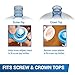 TERA PUMP TRDNC100 Reusable NO-Splash Cap for 5 Gallon Water Bottle and Water Dispensers Without Probe