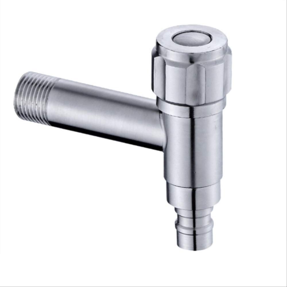 ZYCHSJXA 1pc 304 Stainless Steel Lengthen Bibcock Decorative Outdoor Faucet Garden Tap Bathroom Washing Machine/mop 4