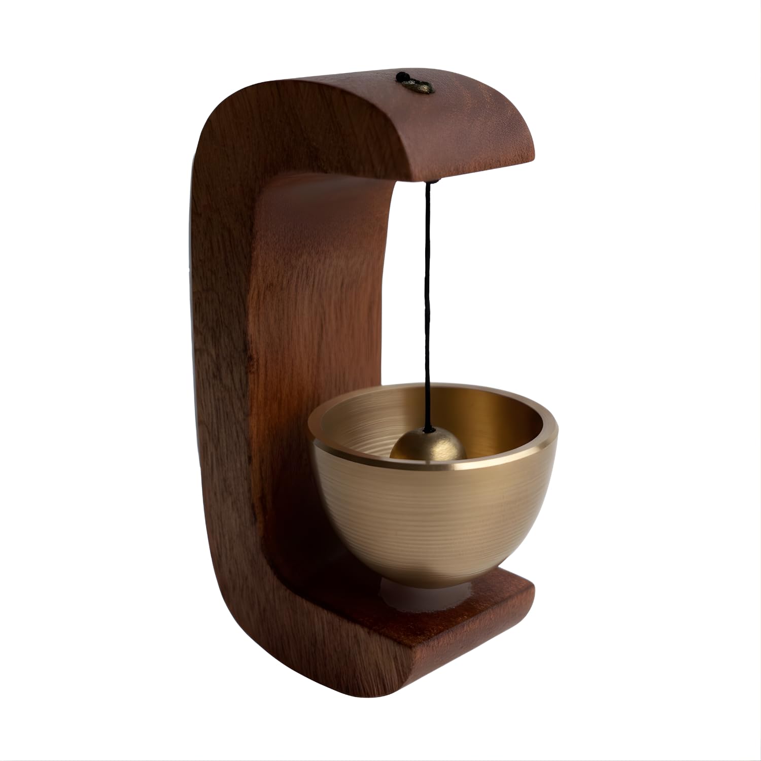 Salvus APP SOLUTIONS Wood Shopkeepers Bell Door Chime with Brass Bell – Self-Adhesive Wind Chime for Home, Shop, Garden, Room – Serene Sound Housewarming Gift, 1.8x1.2x3 Inch, Brown-image-24