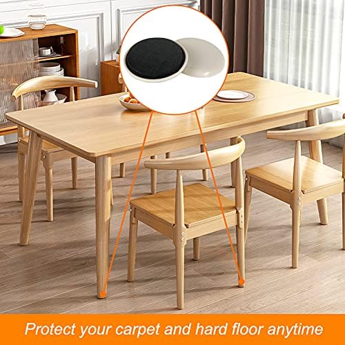 Furniture Sliders, 12pcs 2 Inch Heavy Furniture Mover Chair Sofa Sliding Pads Self Adhesive Gliders for Carpet and Hard Wood Floors(Beige)