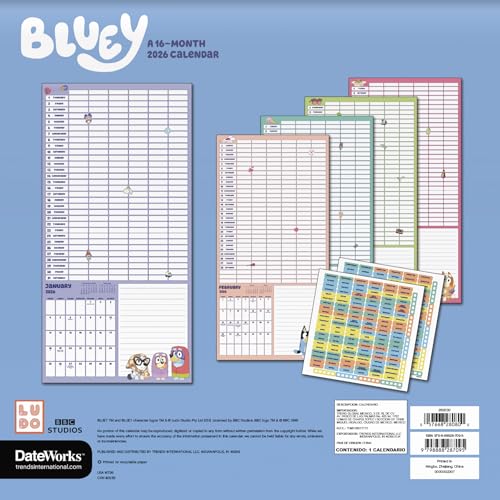 2026 Bluey Wall Calendar - image 4