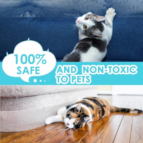 Kratzfolie Katzen Selbstklebend, Katzen Kratzschutz Sofa Transparent, Kratzschutz Wand, Kratzschutzfolie, Couch Katze, AntiKratz Tape für Möbel Couch Sofa Wand Tür Schutz