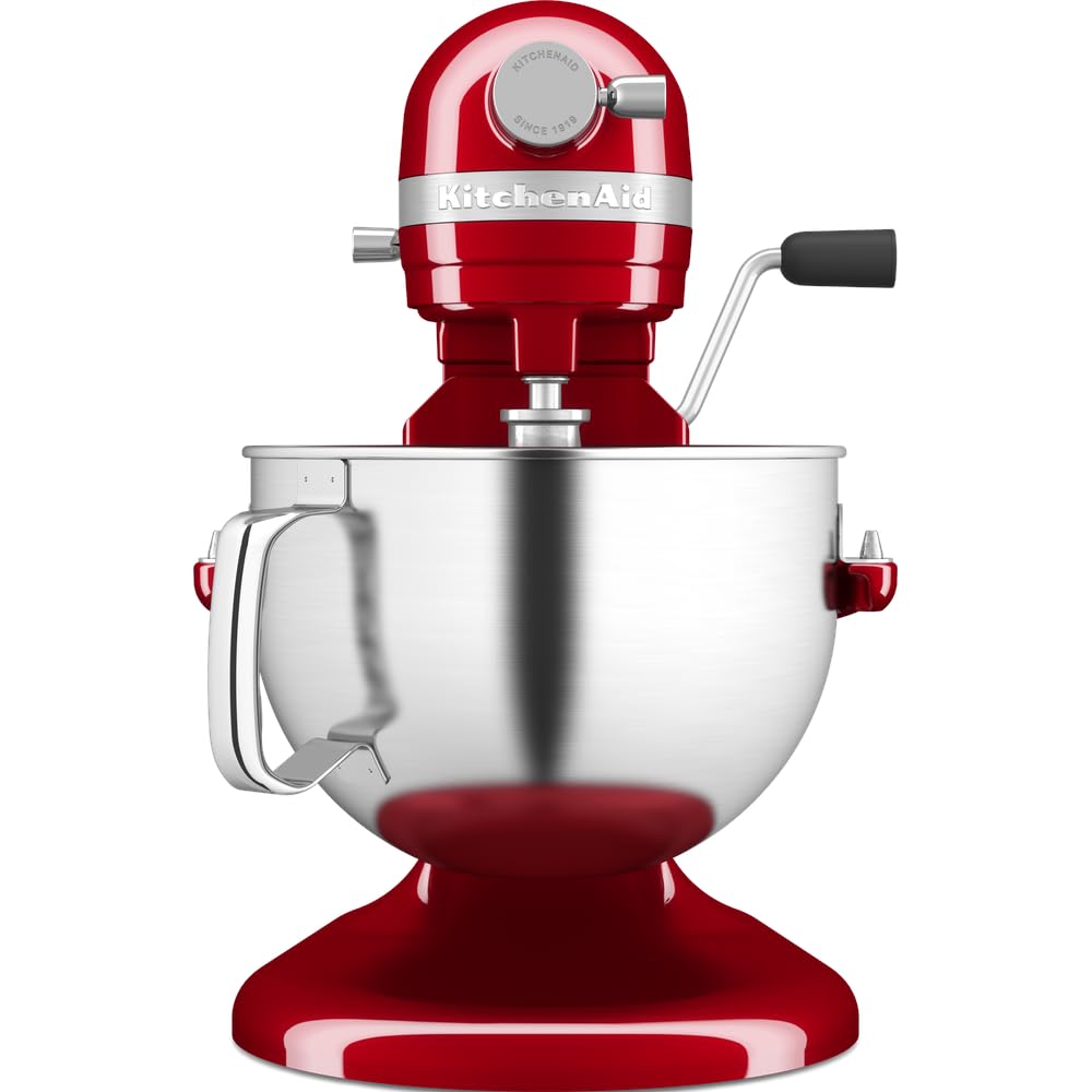 KitchenAid Robot Pâtissier - Artisan - Robot cuisine multifonctions à Bol relevable - Batteur avec 4 accessoires et bol en inox de 5,6 L - Rouge empire