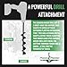 Power Planter Extended Length Garden Auger Drill Bit, 3