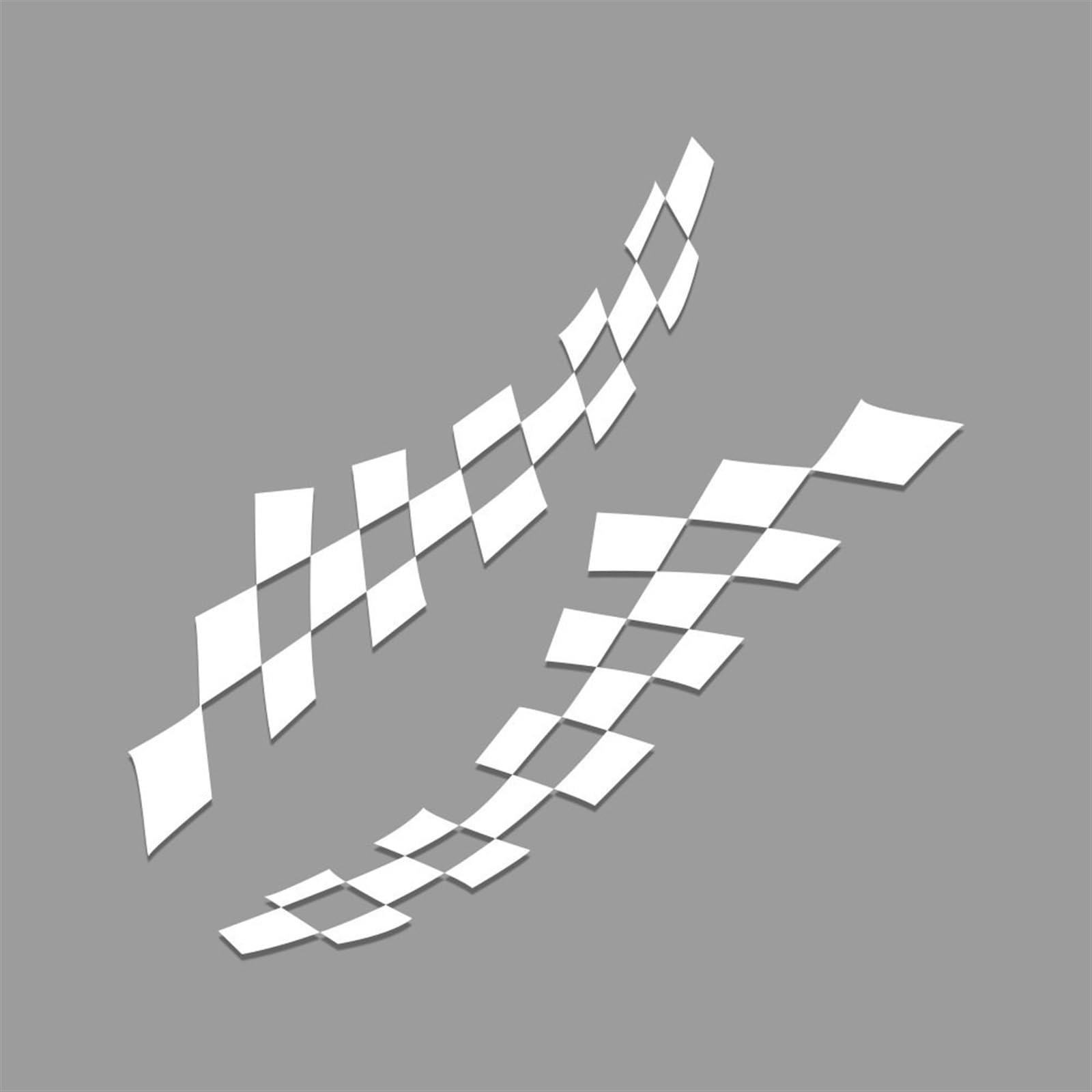 2PCs Auto Racing Vinyl Decals, Sport Car Decorative Stickers, Universal Exterior DIY Styling Accessories