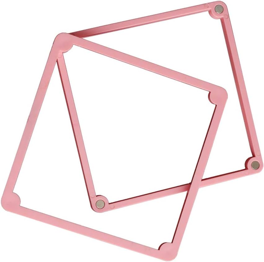 Cookie Decorating Stencil Frame Magnetic Genie Stencil Holder DIY Baking Tools (Pink)