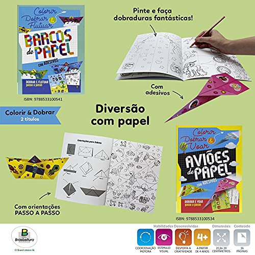 Colorir e Dobrar: Barcos de Papel