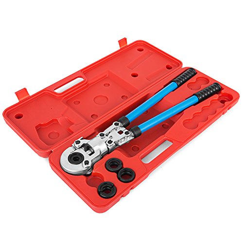 Guellin 15-28mm Alicate de Tubos Alicates Prensadores de Tuberías con 360u00b0Cabeza Giratoria Alicates para Pinzas