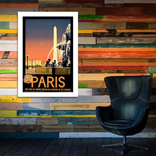 Affiche de voyage Paris encadrée petit format poster mural mat - 6