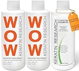 KERATIN RESEARCH Keratin Hair Treatment Straightening for All types and Colors, Complex Blowout (Lotion, Includes Keratin)