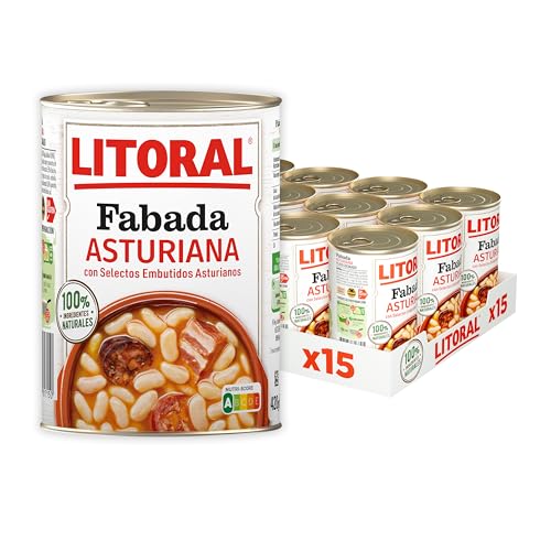 LITORAL Fabada Asturiana, Pack de 15 x 420 g