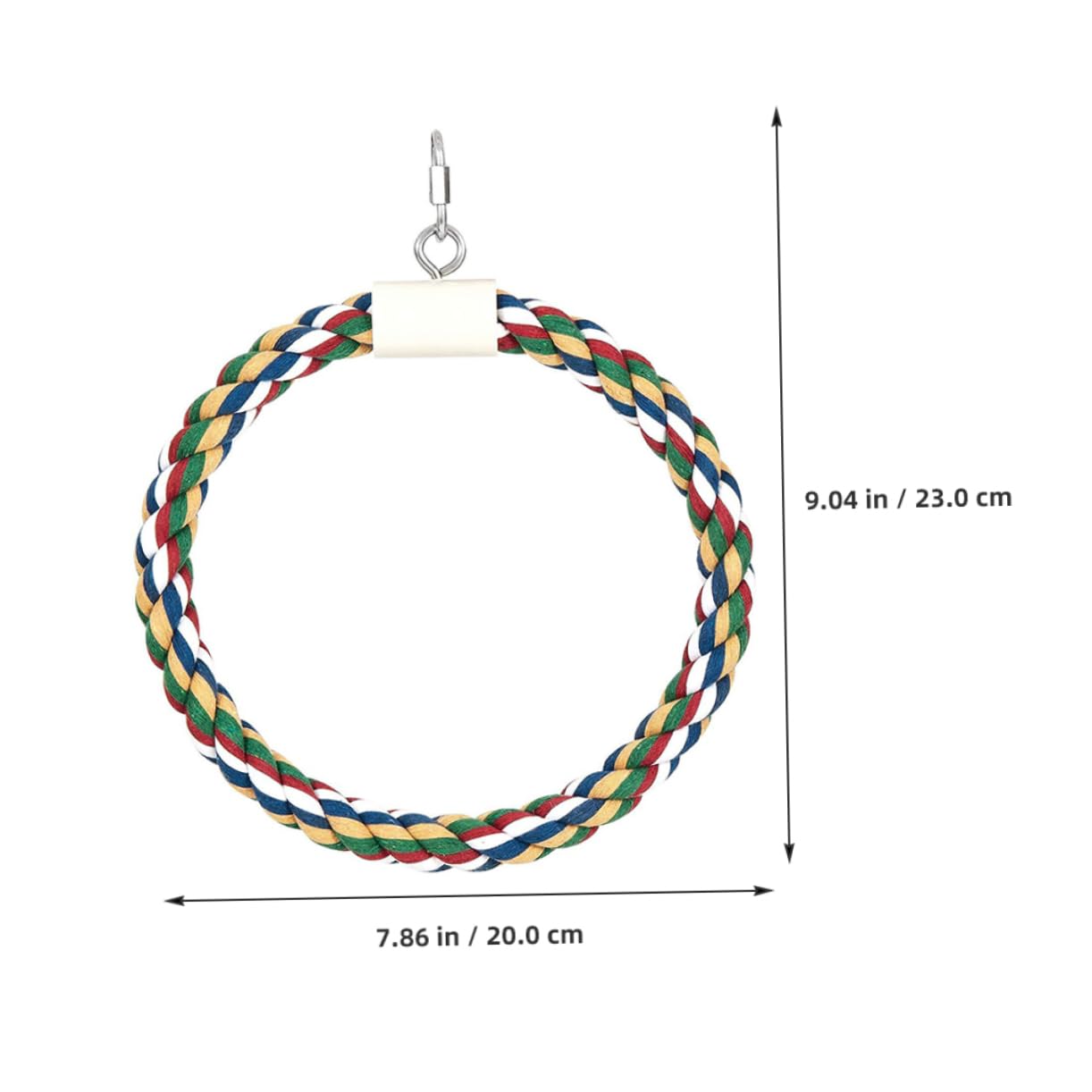 BESPORTBLE Hanging Parrot Cotton Rope Diameter Swing for Chewing and Playing Fun Bird Cage Accessory for Birds Like Cockatiels and Parakeets Safe Material