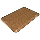 NewLife by GelPro Anti-Fatigue Designer Comfort Kitchen Floor Mat, 20x48”, Pebble Caramel Stain Resistant Surface with 3/4” Thick Ergo-foam Core for Health and Wellness