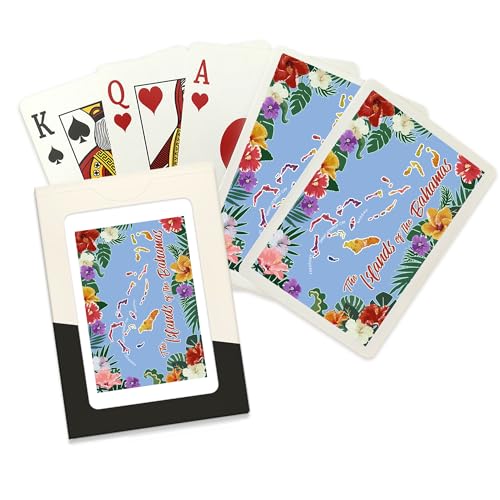 Lantern Press Bahamas, Naipes Poker, 52 cartas para adultos