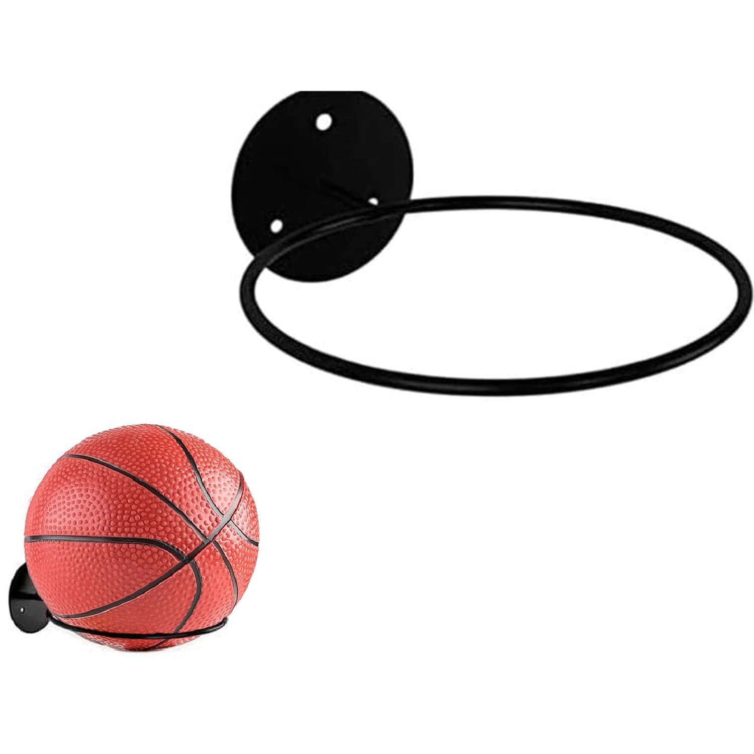 FAHOI Football Holder Wall Mount - Display Stand for Basketball, Rugby, Sports Balls, Fitness Balls, Volleyball - Home Decoration Gift for Sports Fans (1PCS)