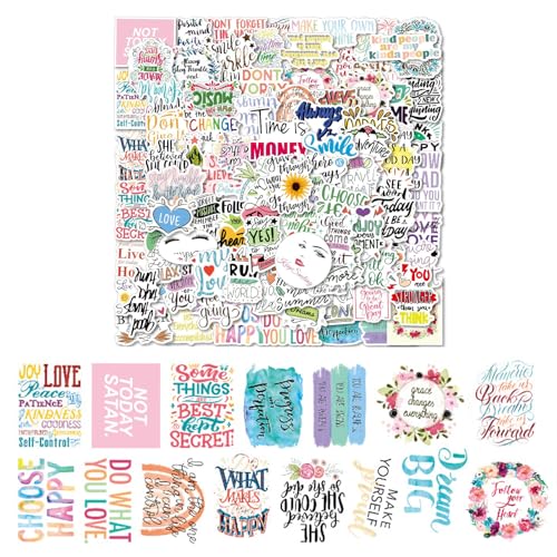 300 Stück Autocollants Motivationnels – Autocollants Inspirants avec Affirmations Positives, Imperméables, Réutilisables, pour Ordinateurs Portables, Bouteilles d'Eau, Journaux et Plus – Idéal pour