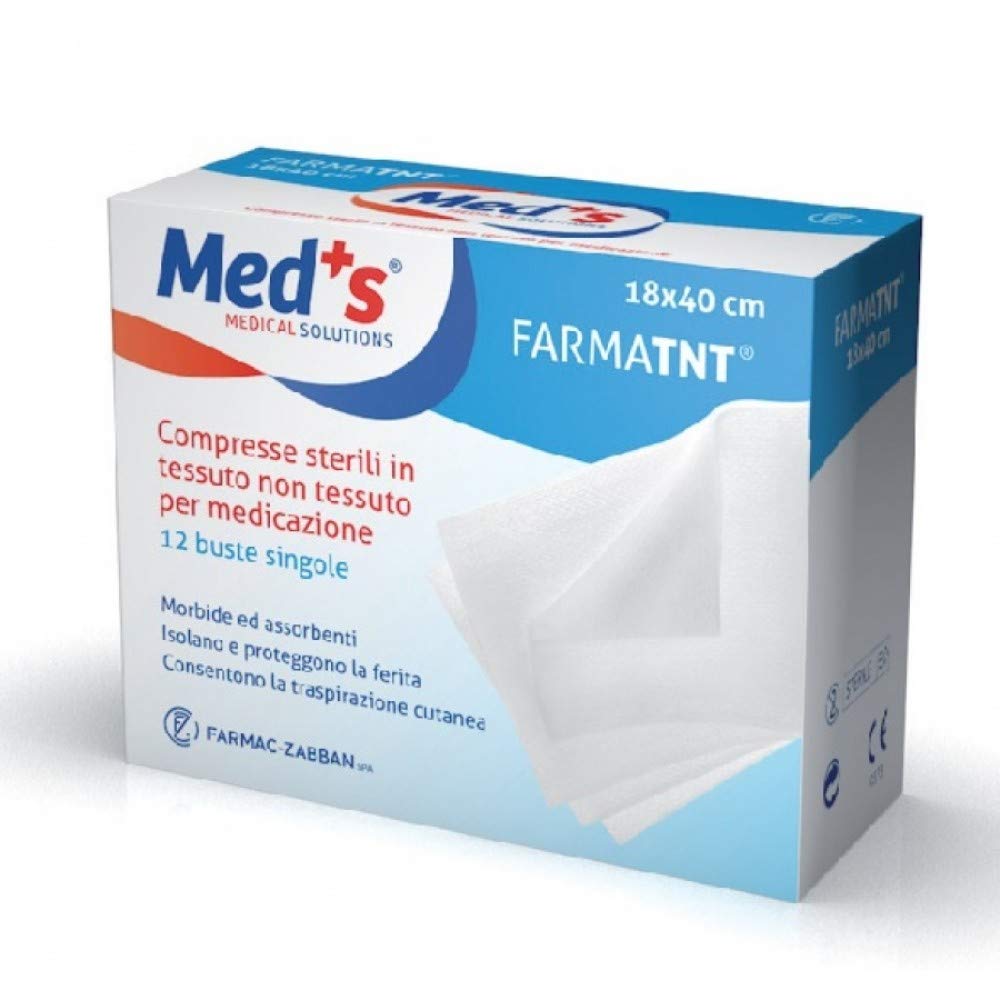 Farmac-​Zabban Med's Farmatnt Compresse Sterili Assorbenti 10x10cm 6 Pezzi