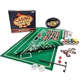 Playzaic Casino Game Night, 4-in-1 Set, Poker, Craps, Roulette, Blackjack