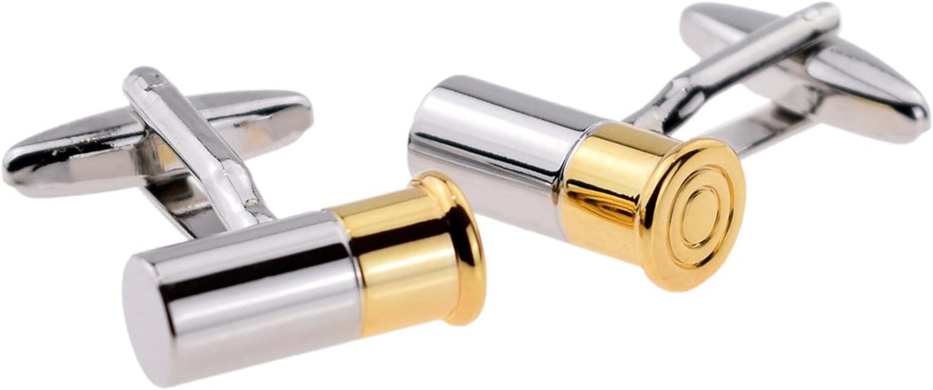 Two Tone Shotgun Shell Cufflinks Presented in a Box