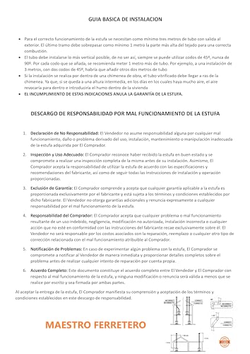 JOIMA - Estufa Policombustible con Horno Modelo ECO VALLE. Pellets, Orujo, Huesos de aceituna, Cáscaras de Pistacho, Cáscaras de almendra y Leña. ECODESING 2022. Funciona sin Electricidad - - imagen 12